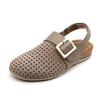 Comfort Perforated Slingback Sandals for Women - Everyday Slip-On Footwear