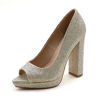 Chic Peep-Toe Platform Block Heels - Ultimate Style & Comfort