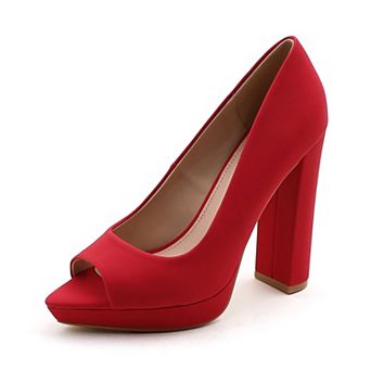 Chic Peep-Toe Platform Block Heels - Ultimate Style & Comfort