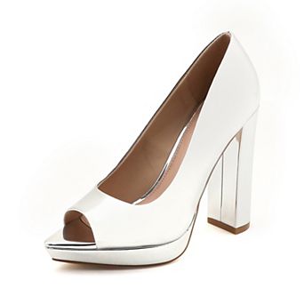 Chic Peep-Toe Platform Block Heels - Ultimate Style & Comfort