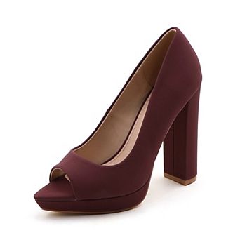 Chic Peep-Toe Platform Block Heels - Ultimate Style & Comfort