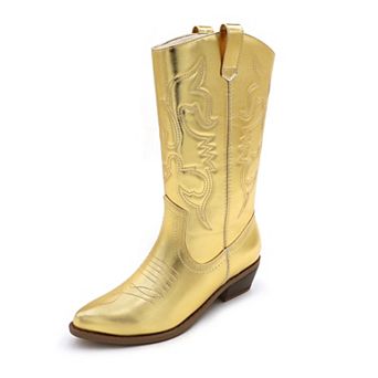 Authentic Western Boots with Detailed Embroidery for Everyday Chic
