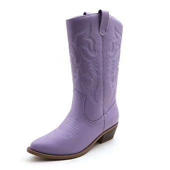 Authentic Western Boots with Detailed Embroidery for Everyday Chic