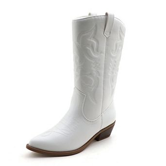 Authentic Western Boots with Detailed Embroidery for Everyday Chic