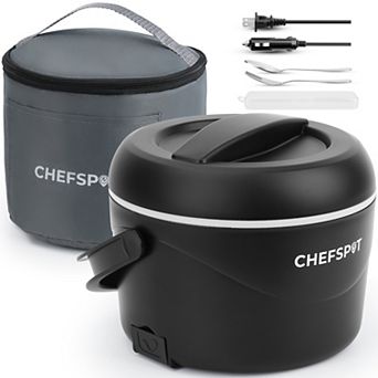 CHEFSPOT 37oz Electric Lunch Box and Portable Food Warmer Dual Use for Car and Home
