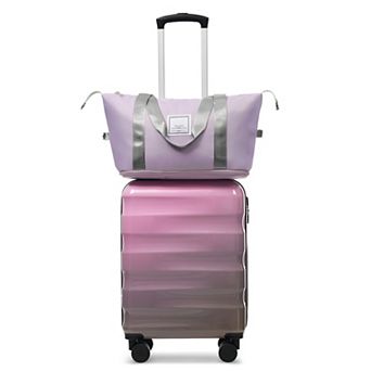 20" Carry On Luggage with Cup Holder