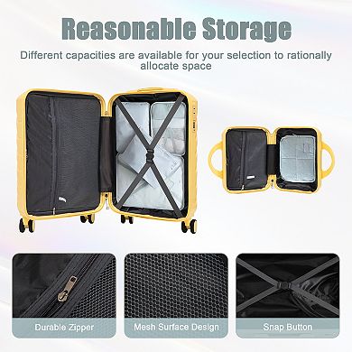 2 pcs ABS Spinner Wheel Luggage with Combination Lock