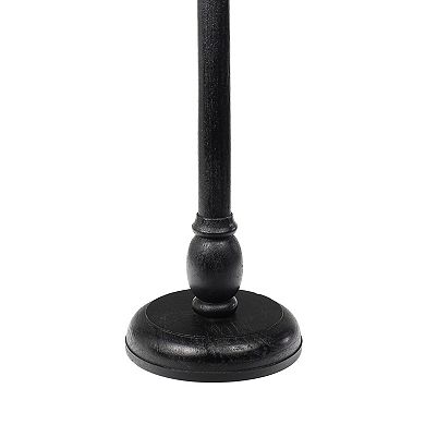 Leopold 24.5" Cottage Designer Mango Wood Pedestal Round Drink Table and Decorative End Table