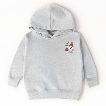 Embroidered Beanie Ghost - Toddler Hoodie