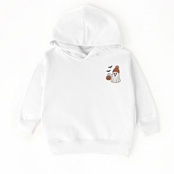 Embroidered Beanie Ghost - Toddler Hoodie