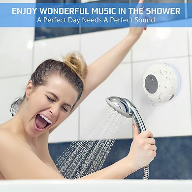 Waterproof Shower Portable Wireless Water-resistant Suction Built-in Gifts Speakerphone Phone Tablet