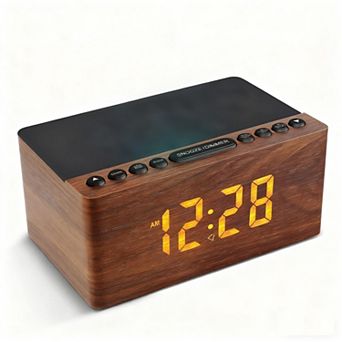 Wireless Station Iphone/samsung Galaxy Level Dimmer Charging Alarm Charging Port Bedside Bedroom