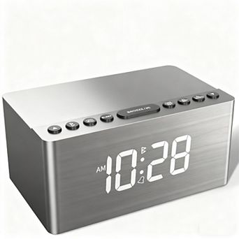 Wireless Station Iphone/samsung Galaxy Level Dimmer Charging Alarm Charging Port Bedside Bedroom