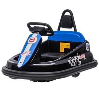 6V Kids Bumper Car for Toddlers, Electric Ride On Toy w/Remote, 360 Degree Spin,2 Speeds,Lights