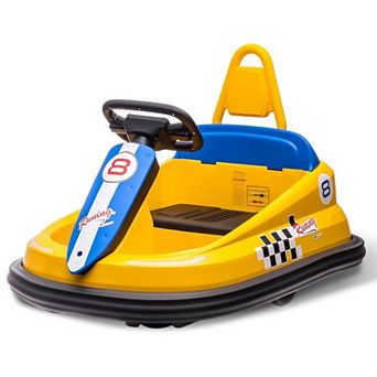 6V Kids Bumper Car for Toddlers, Electric Ride On Toy w/Remote, 360 Degree Spin,2 Speeds,Lights