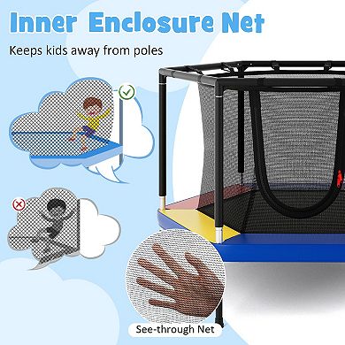 Gymax 48'' Recreational Trampoline for Kids 4 FT Indoor & Outdoor Trampoline