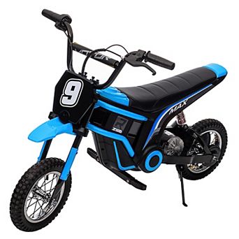 24V 350W Kids Electric Dirt Bike, 3-Speed 5-14.29 MPH Motorcycle w/ Suspension, 135 lbs Max Load