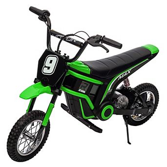 24V 350W Kids Electric Dirt Bike, 3-Speed 5-14.29 MPH Motorcycle w/ Suspension, 135 lbs Max Load