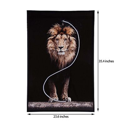 Lion Wall Art With Led Light
