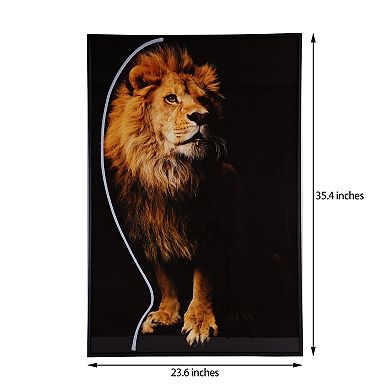 Lion Wall Art With Led Light