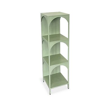 Modern 4 tier Metal Storage Shelf, Space-Saving Organizer for Home, Office, or Bathroom