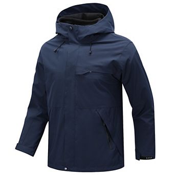 Men's 3 in 1 Jacket Fleece Winter Water Resistant Windproof Hooded Coat
