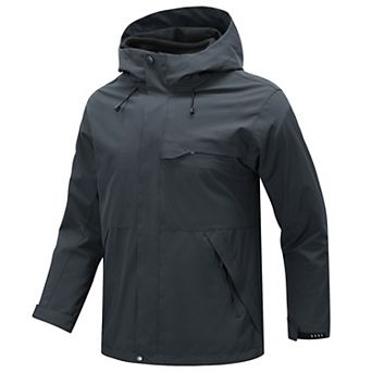 Men's 3 in 1 Jacket Fleece Winter Water Resistant Windproof Hooded Coat