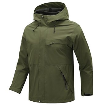Men's 3 in 1 Jacket Fleece Winter Water Resistant Windproof Hooded Coat