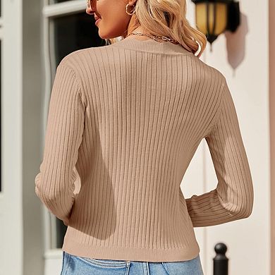 Womens Lightweight Knit Cardigan V Neck Long Sleeve Front Button Down Elegant Shrugs for Dresses