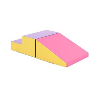 2 pc Soft Foam Step and Slide Climber with PU Cover for Toddlers