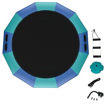 15 Feet Inflatable Splash Padded Water Bouncer Trampoline