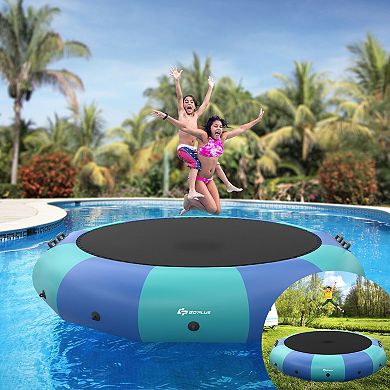15 Feet Inflatable Splash Padded Water Bouncer Trampoline