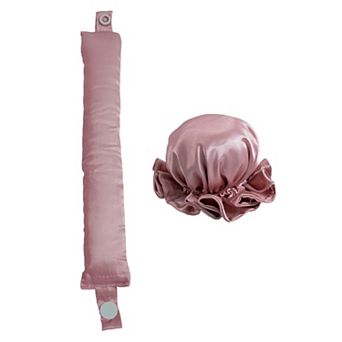 Heatless Curling Set with Hair Wrap and Elastic Bonnet Cap
