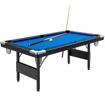 6 Feet Foldable Billiard Pool Table with Complete Set of Balls