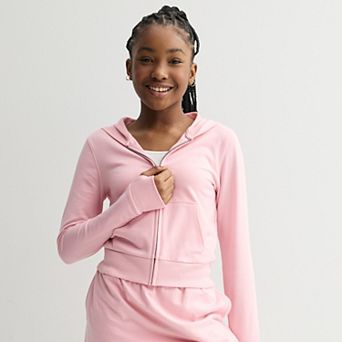 Girls 6-20 SO® Zip Front Hoodie in Regular & Plus Size