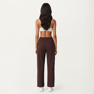 Women's High Waist Relaxed Fit Sweatpants with Elastic Waistband and Side Pockets