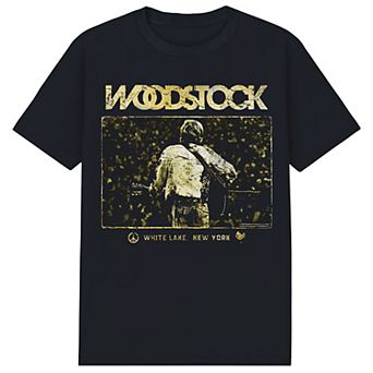 Men's Woodstock White Lake Crowd Graphic Tee