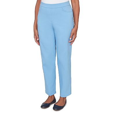 Petite Alfred Dunner Tailored Stretch Front Pocket Short Length Pants