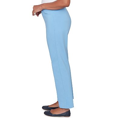 Petite Alfred Dunner Tailored Stretch Front Pocket Short Length Pants