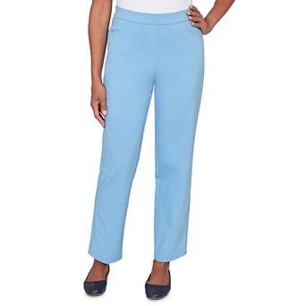 Petite Alfred Dunner Tailored Stretch Front Pocket Short Length Pants