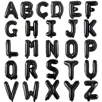 26 pc 16 Inch A-Z Alphabet Foil Balloons for Birthday Wedding Banner