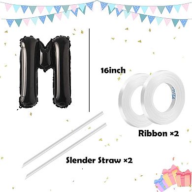 26Pcs 16 Inch A-Z Alphabet Foil Balloons for Birthday Wedding Banner