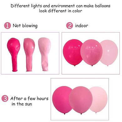 143Pcs Pink Gold Balloon Arch Kit for Princess Birthday Baby Shower