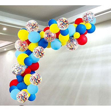 80 Pcs Carnival Circus Balloon Arch Kit for Birthday and Fiesta Decor