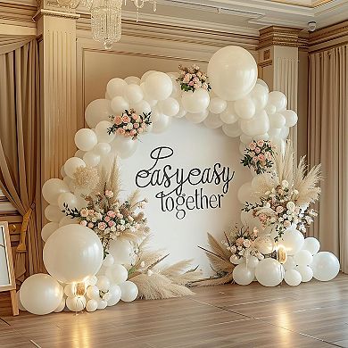 110 Pack White 12 Inch Latex Balloons for Birthday Wedding Baby Shower Party