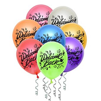 21 pc Jumdaq Welcome Back Tropical Balloons for School Reunion Army Deployment Family Decor