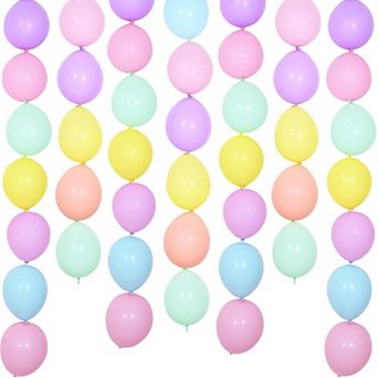 100 pc Macaron Link Balloons 10 Inch Pastel Latex Balloons for Birthday Baby Shower