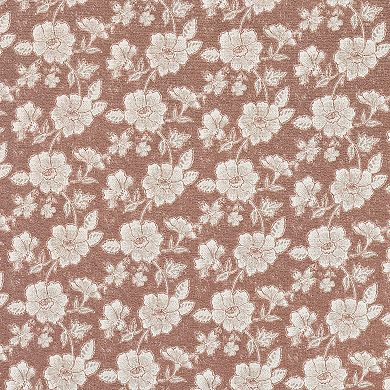 No. 918 Talia Tonal Floral Light Filtering Grommet 1 Window Curtain Panel