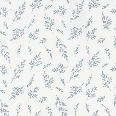 No. 918 Briarwood Delicate Leaf Textured Sheer 2 Window Curtain Panels