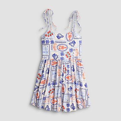Juniors' WallFlower Alyssa Skater Dress with Bike Shorts